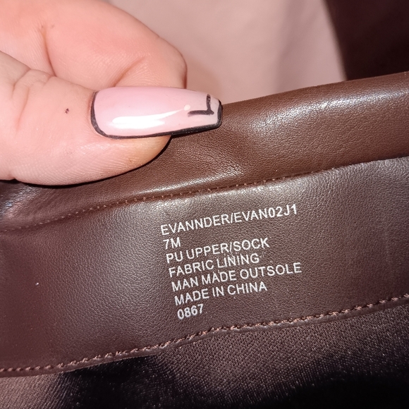 Madden Girl Evander Fold-Over Cuffed Knee High Wedge Dress Boots Brown Size 7M - Picture 8 of 8